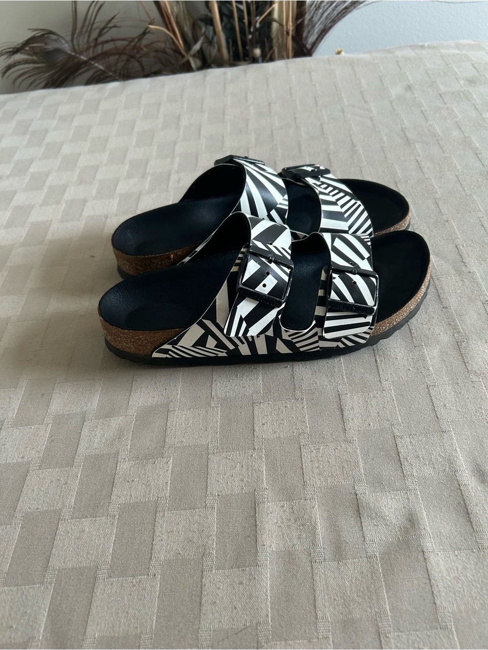 Birkenstock Anthropologie Striped Dazzle Camo Sandals - Picture 4 of 16